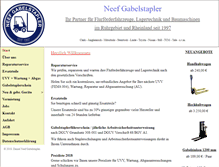 Tablet Screenshot of neef-gabelstapler.de